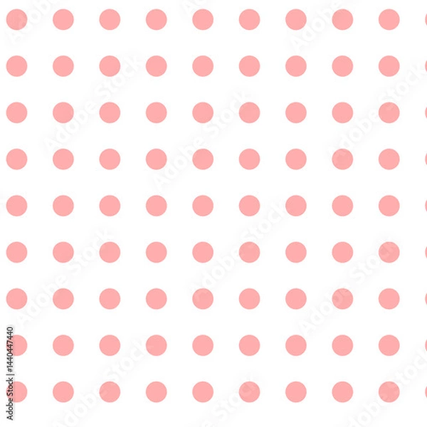 Obraz Seamless pattern with dots, polka dots, circles for wallpaper, backgrounds or textile fabric print design