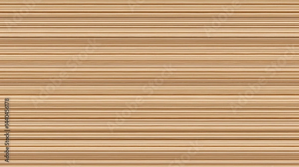 Fototapeta Modern wooden veneer with seamless horizontal lines in natural beige tone