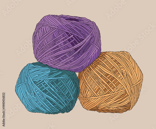 Obraz Crochet And Knitting Yarn