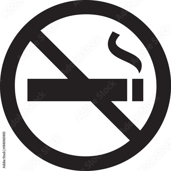 Obraz a sign that says quot no smoking quot s on a whit