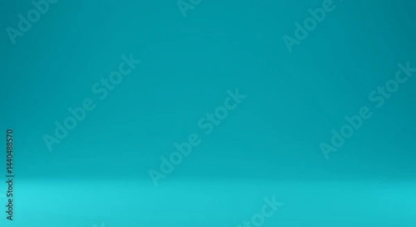 Obraz Solid Turquoise Studio Background for Product Photography or Design