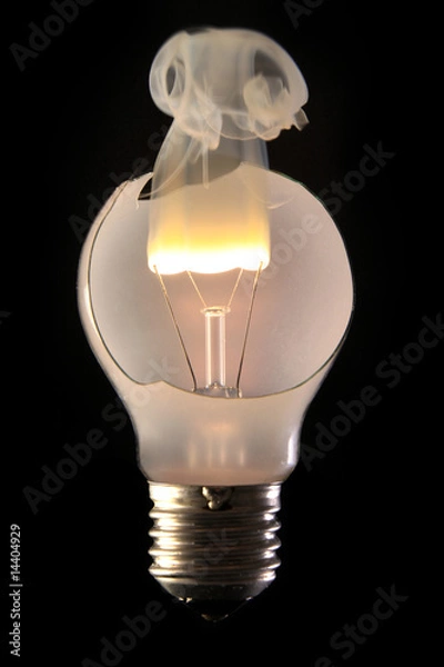 Obraz ausgebrannte glühbirne
