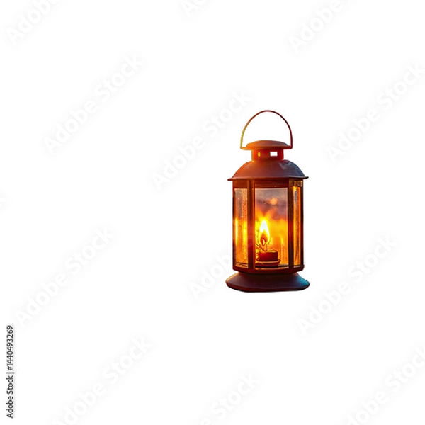 Obraz old lantern with candle