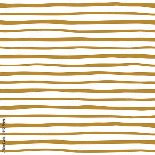 Fototapeta Vector flat-style seamless pattern with orange stripes on a white background, perfect for children's designs, textiles, and modern home decor.