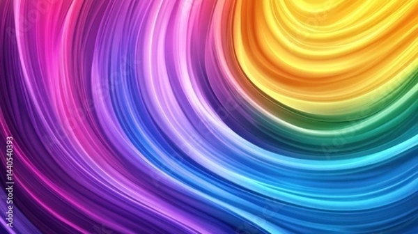 Fototapeta Abstract vibrant rainbow swirl pattern background.