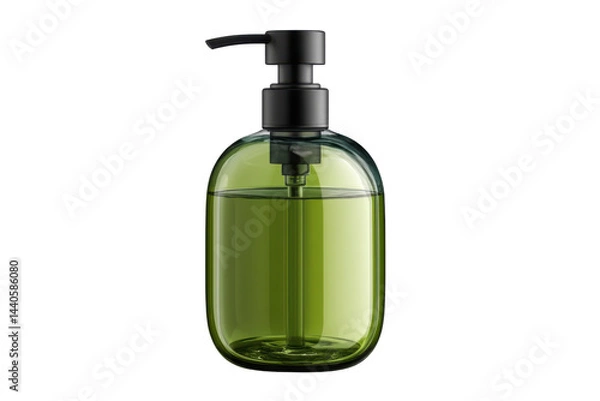 Fototapeta Liquid soap dispenser isolated on transparent png background