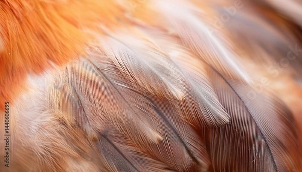 Obraz chicken feathers in soft color and blur style for the background