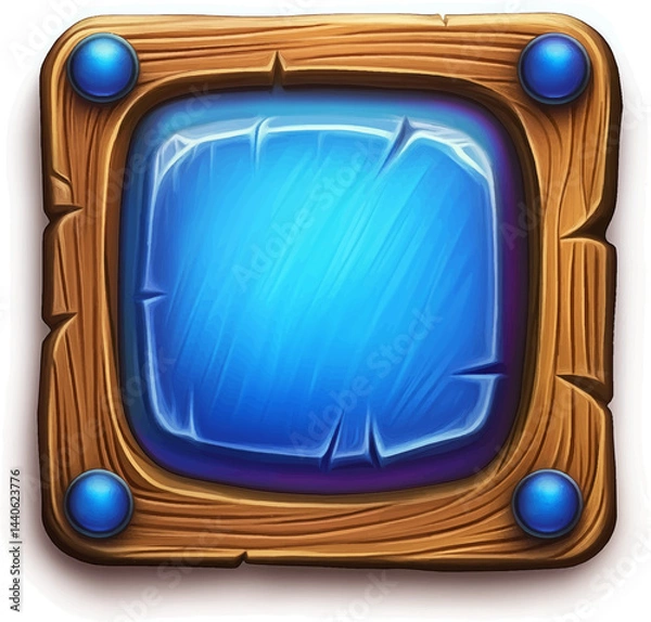 Obraz The Game asset for slot game, video game, mobile game element isolation, Vector