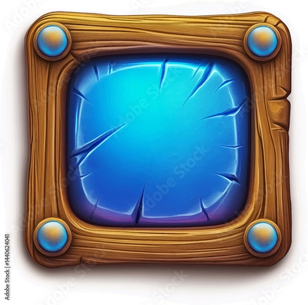 Obraz The Game asset for slot game, video game, mobile game element isolation, Vector
