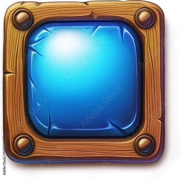 Fototapeta The Game asset for slot game, video game, mobile game element isolation, Vector