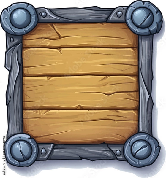 Fototapeta The Game asset for slot game, video game, mobile game element isolation, Vector
