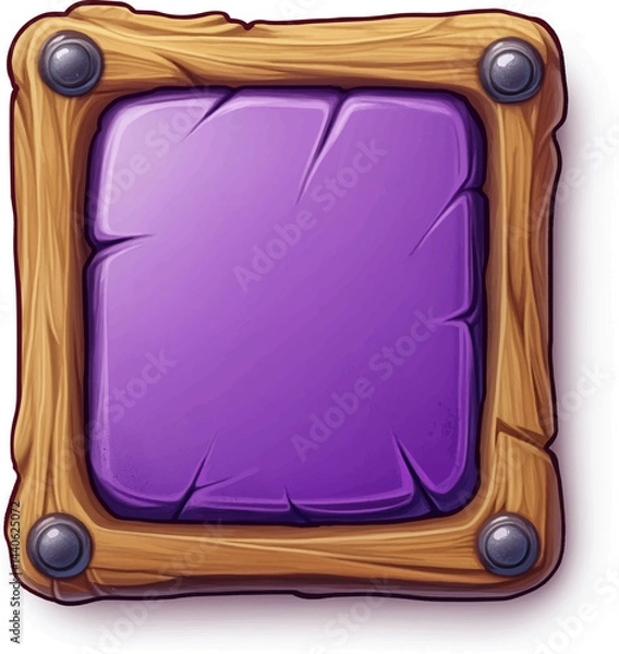 Fototapeta The Game asset for slot game, video game, mobile game element isolation, Vector