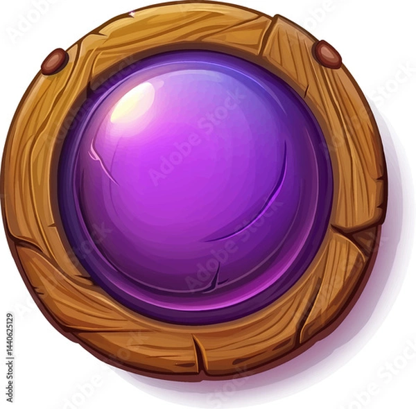 Fototapeta The Game asset for slot game, video game, mobile game element isolation, Vector