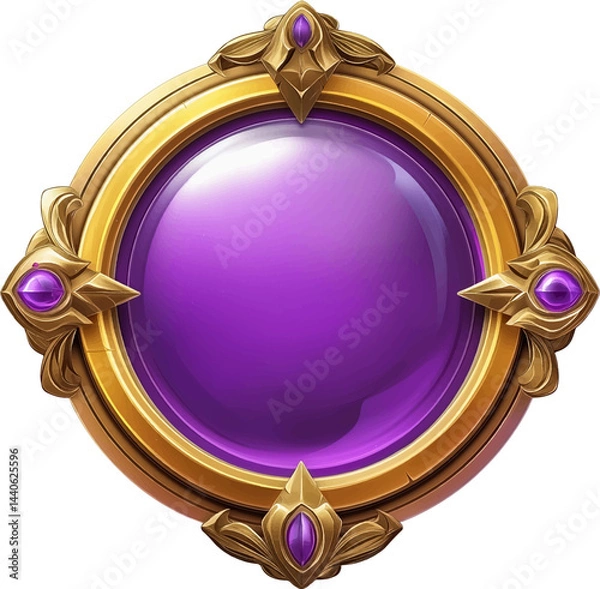 Fototapeta The Game asset for slot game, video game, mobile game element isolation, Vector