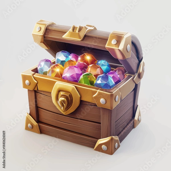 Obraz The Game asset for slot game, video game, mobile game element isolation, Vector
