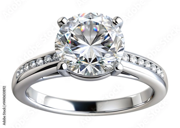 Obraz  diamond ring isolated on white background PNG