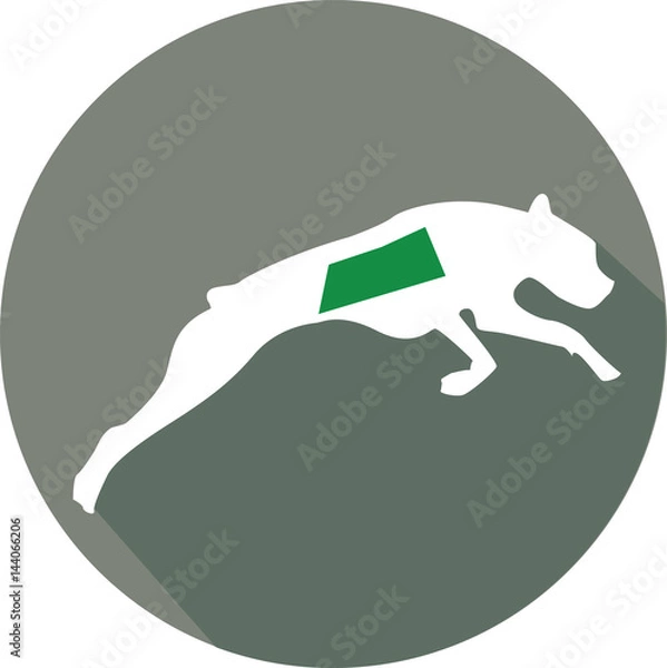 Obraz Greyhound race icon