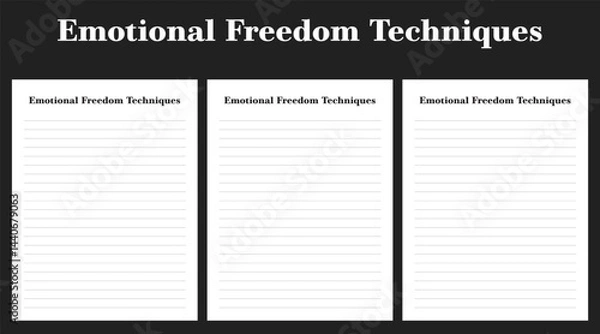 Obraz Emotional Freedom Techniques, notes, good notes, medical note, interior,