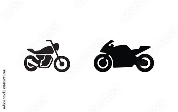 Obraz motorcycle vector icon