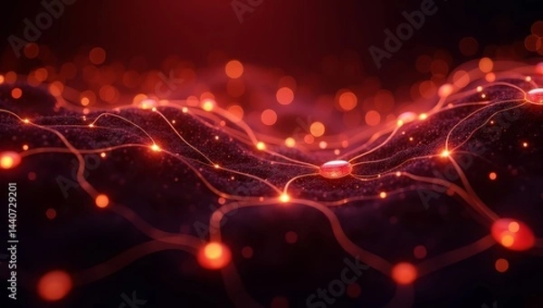 Fototapeta Neural network richly adorned with luxurious golden structures and dazzling gemstones for exclusive executive innovation visuals and elite corporate branding