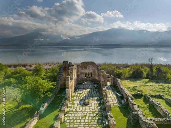 Obraz lake prespes Greece