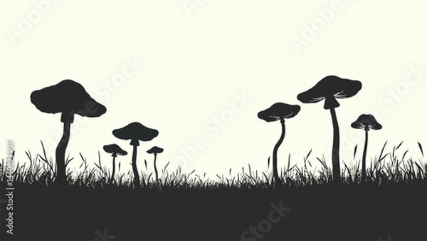 Obraz poppy flowers vector illustration