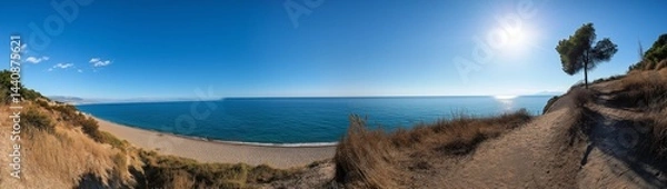Obraz beach background with blue sky 