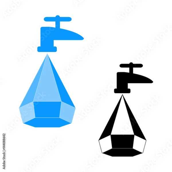 Fototapeta Logo water saving