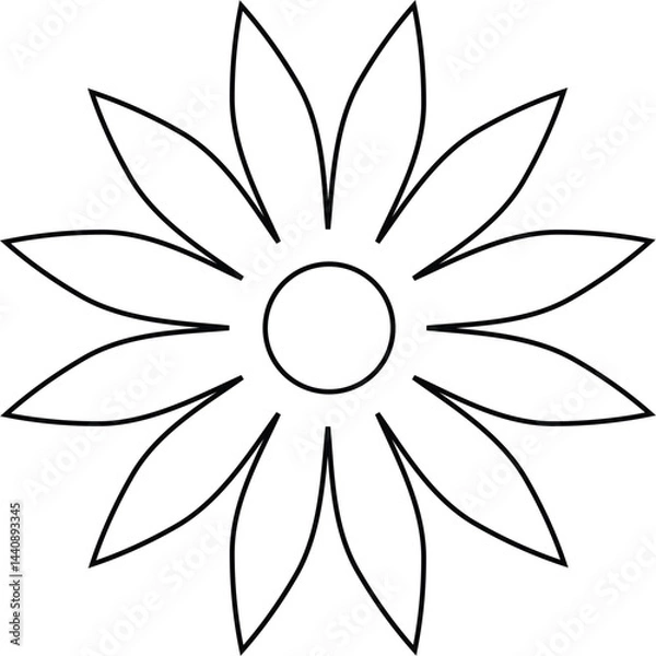 Obraz abstract flower vector
