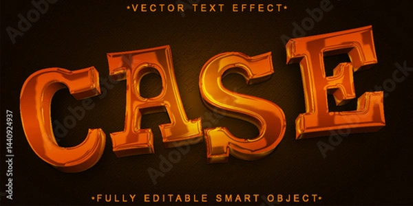 Obraz Case Vector Fully Editable Smart Object Text Effect