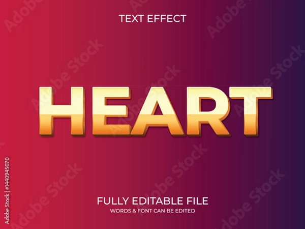 Fototapeta Text effect 3d style