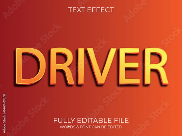 Fototapeta Text effect 3d style