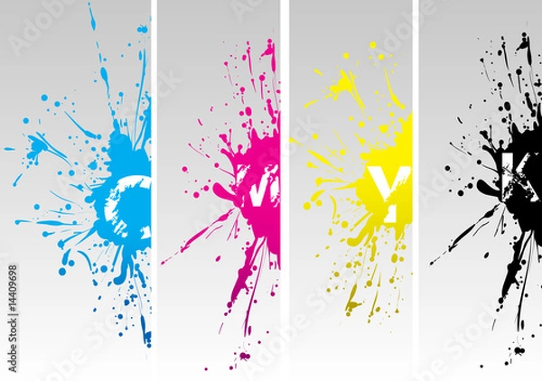 Fototapeta cmyk new splat
