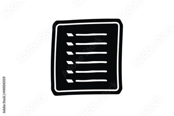 Fototapeta list vector icon