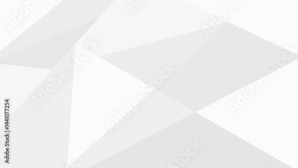 Fototapeta Abstract white and grey geometric background. Vector flat design backdrop.