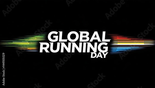 Obraz Global Running Day Celebration – Fitness, Health, and Running Inspiration