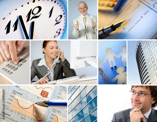 Obraz Business themed collage