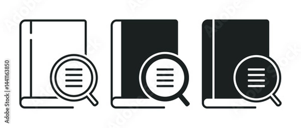 Obraz Dictionary book icon. Illustration vector