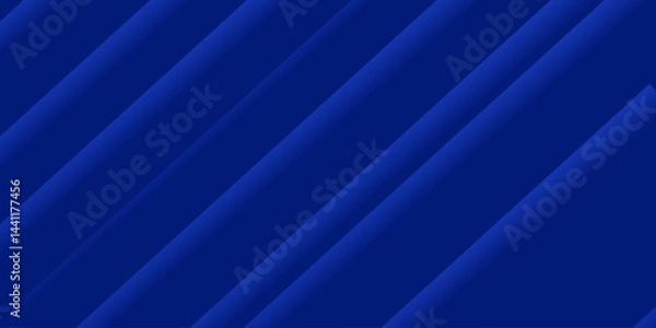 Obraz A cool-toned, solid blue background with layered diagonal stripes in a slightly darker shade creating depth. It adds a professional, modern header to the website.