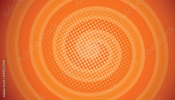 Fototapeta orange spiral vector background with modern style
