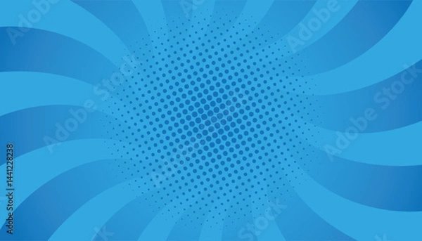 Fototapeta blue spiral vector background with modern style