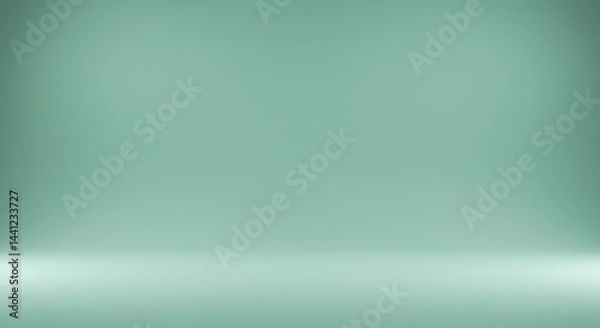 Fototapeta Mint green smooth background with subtle light effects, clean and modern, high definition