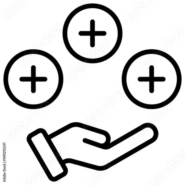 Obraz Benefit Outline Icon