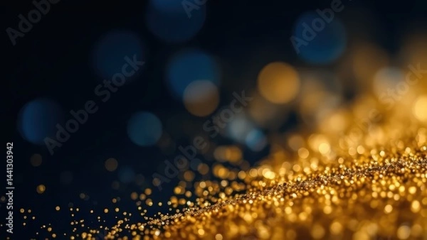 Obraz golden bokeh background