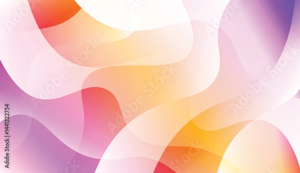 Fototapeta Geometric Pattern With Lines, Wave. For Your Design Ad, Banner, Cover Page. Vector Illustration with Color Gradient.