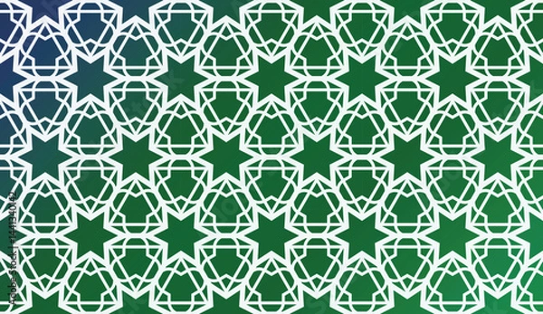 Obraz Template With Geometric Pattern. Vector Illustration. Triangles Style. Colorful Gradient Background