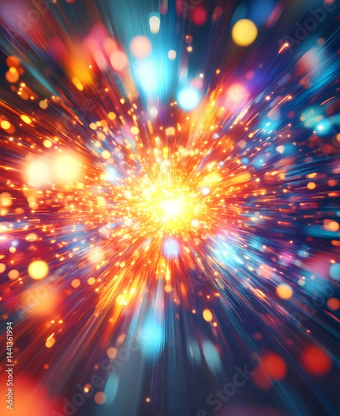 Obraz 34爆発するエネルギー：宇宙の輝き　Generative AI