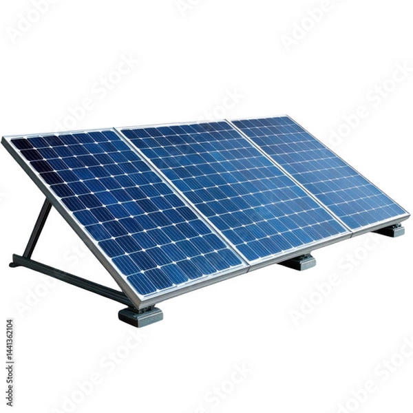 Fototapeta Solar generator. Panel for eco power plant.