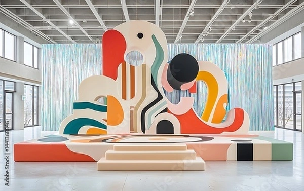 Obraz Colorful abstract art installation