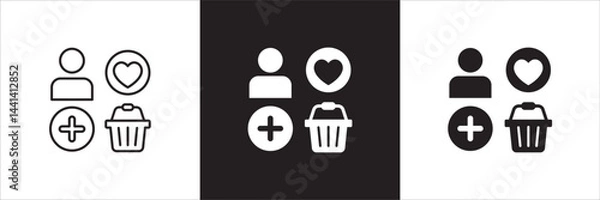 Fototapeta Consumer icon. online shopping user buyer icon. Shopper symbol. Customer sign. Icon symbol suitable for self service store, customer, buy. Vector  illustration